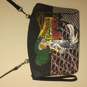 Prezzo Black Ocean Drive Embellished Prezzo HandBag cross body / clutch.